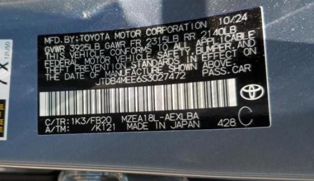 2025 Toyota Corolla LE