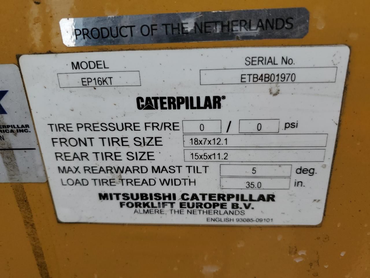 2004 Caterpillar Forklift