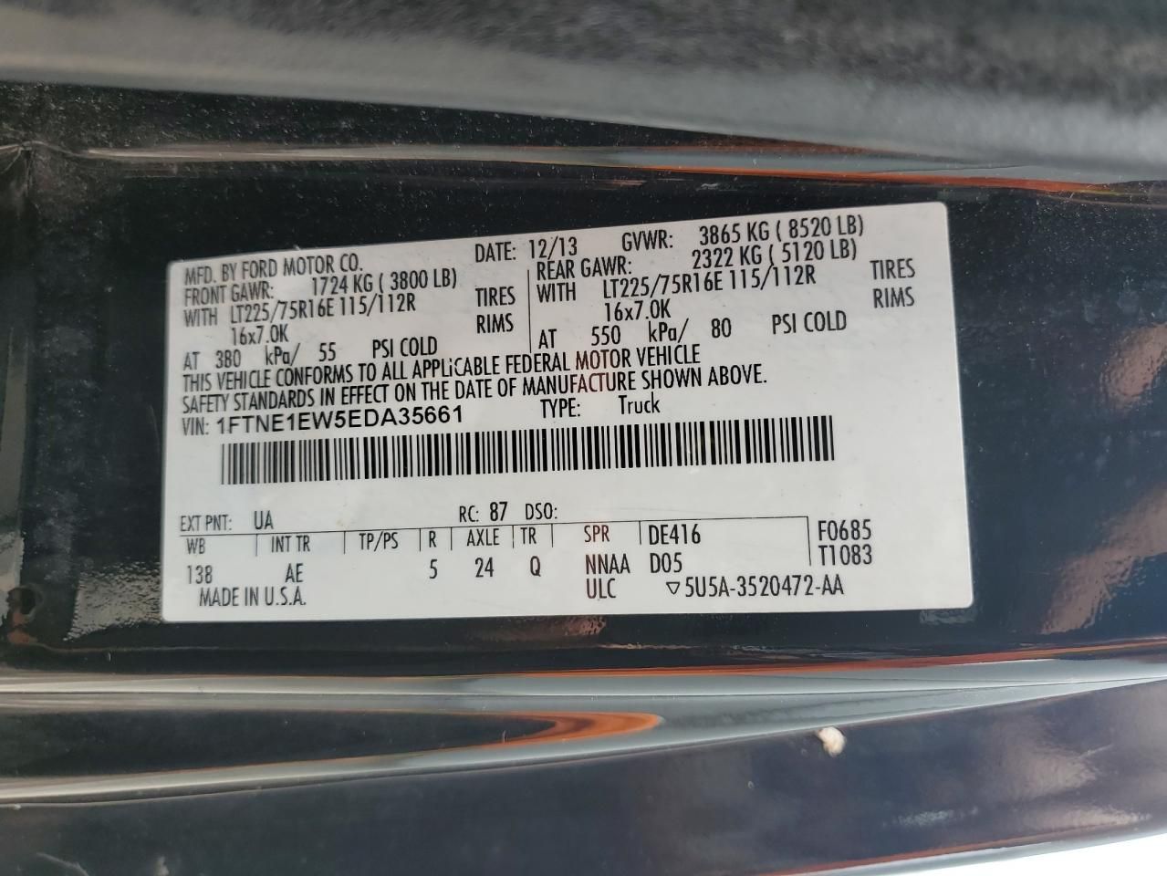 2014 Ford Econoline E150 Van