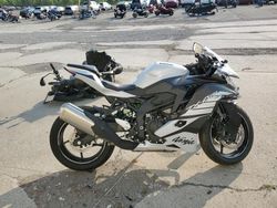 Salvage motorcycles for sale at Woodhaven, MI auction: 2025 Kawasaki ZX400 S
