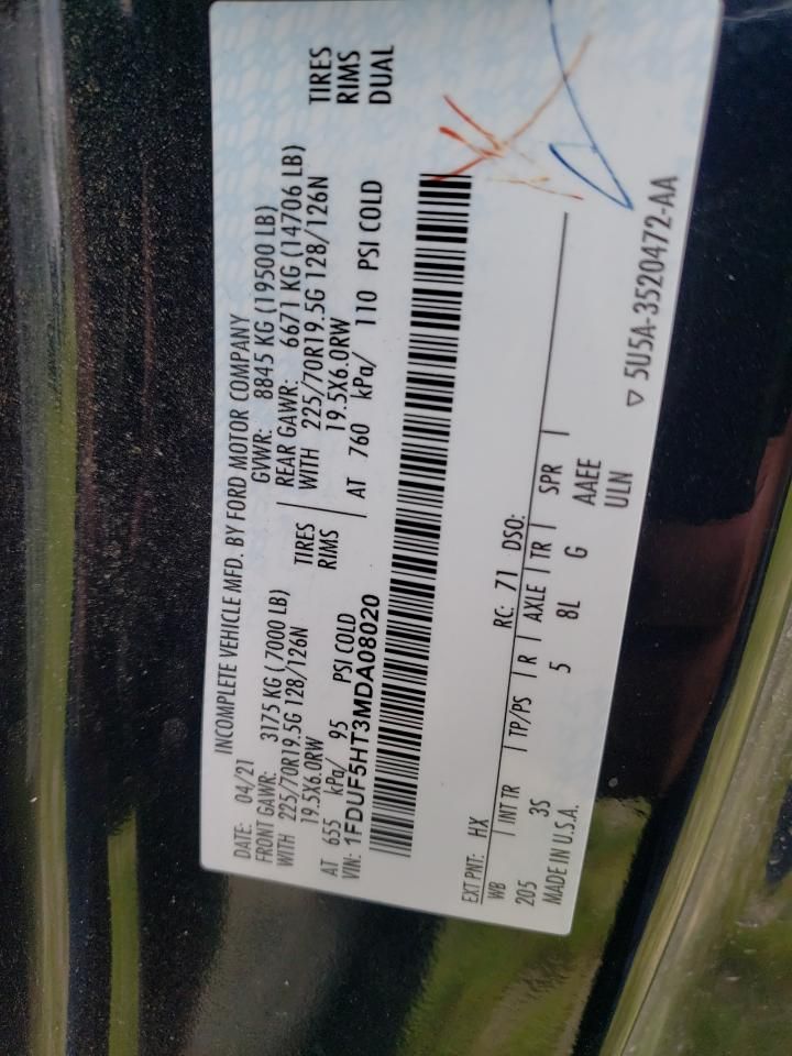 2021 Ford F550 Super Duty