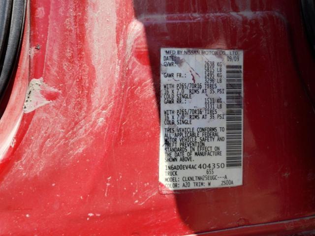 2010 Niss Frontier SE V6