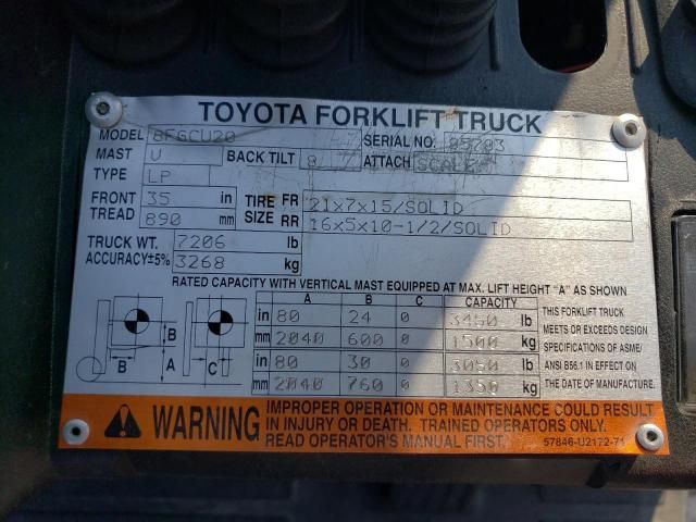 2017 Toyota Forklift