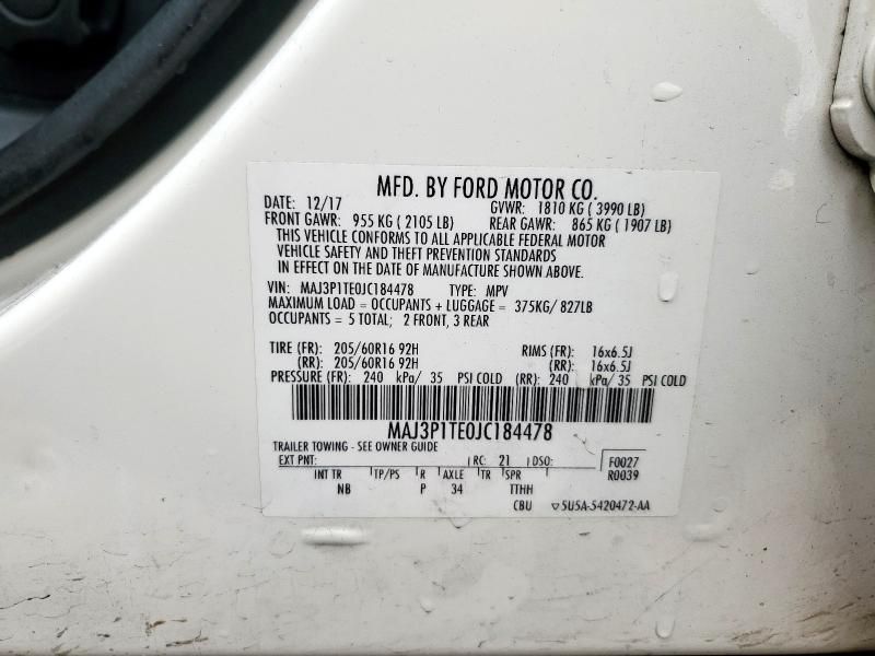 2018 Ford Ecosport SE