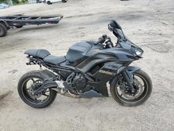 Salvage motorcycles for sale at Harleyville, SC auction: 2024 Kawasaki EX650 R