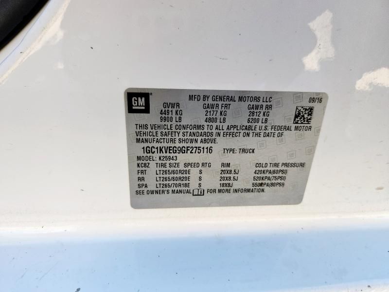 2016 Chevrolet Silverado K2500 Heavy Duty LT
