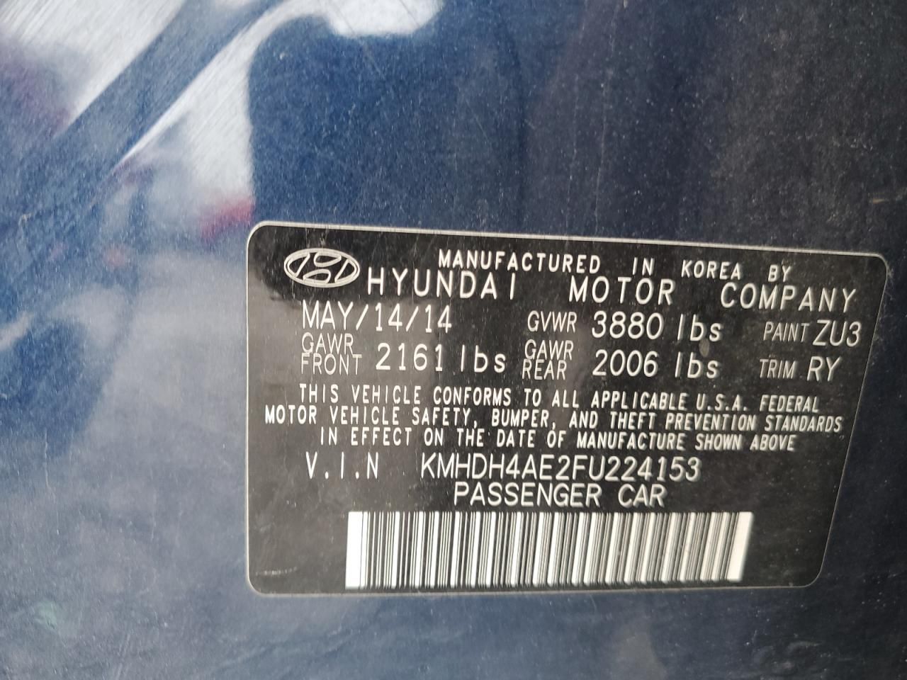 2015 Hyundai Elantra se