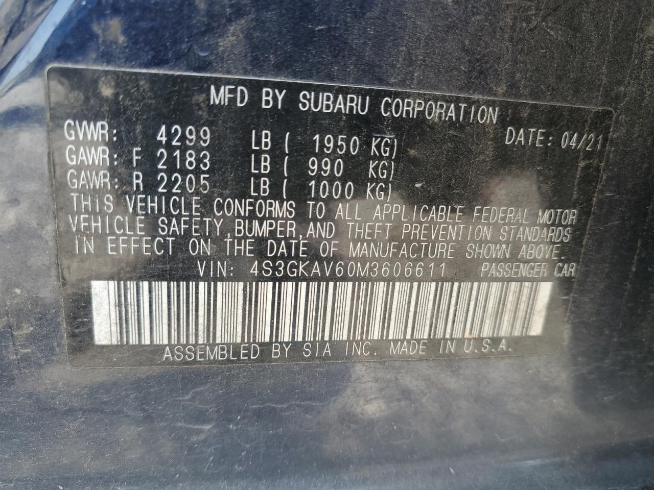 2021 Subaru Impreza Premium