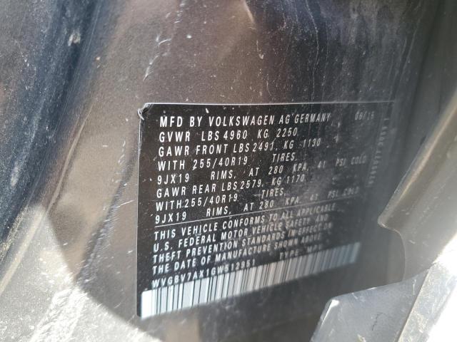 2016 Volkswagen Tiguan s