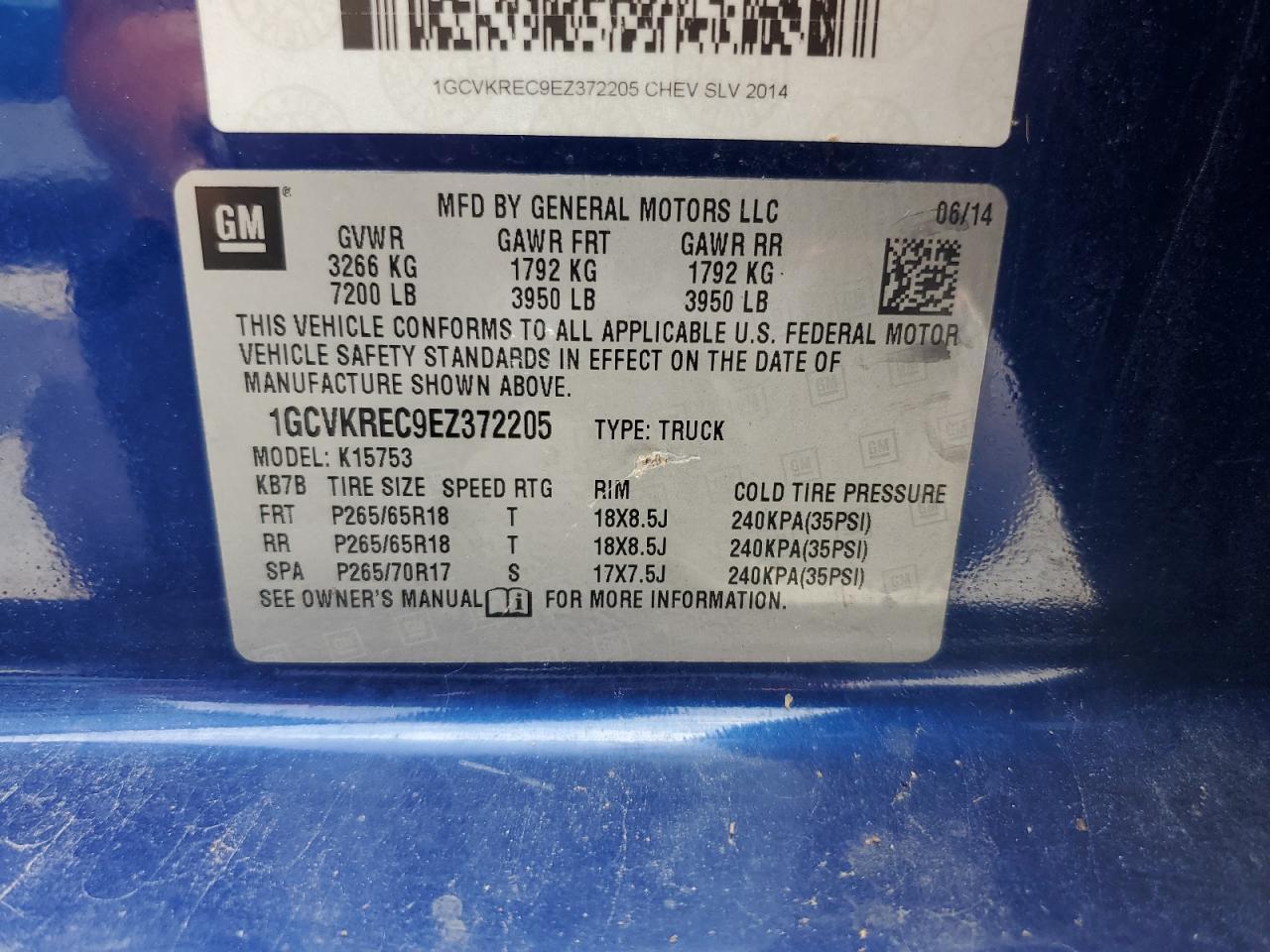 2014 Chevrolet Silverado K1500 LT