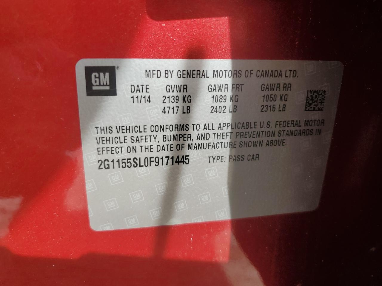 2015 Chev Rolet Impala ltz