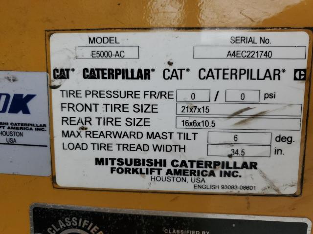 2008 Caterpillar E5000-AC Forklift