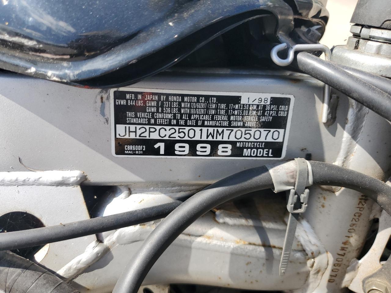 1998 Honda CBR600 F3