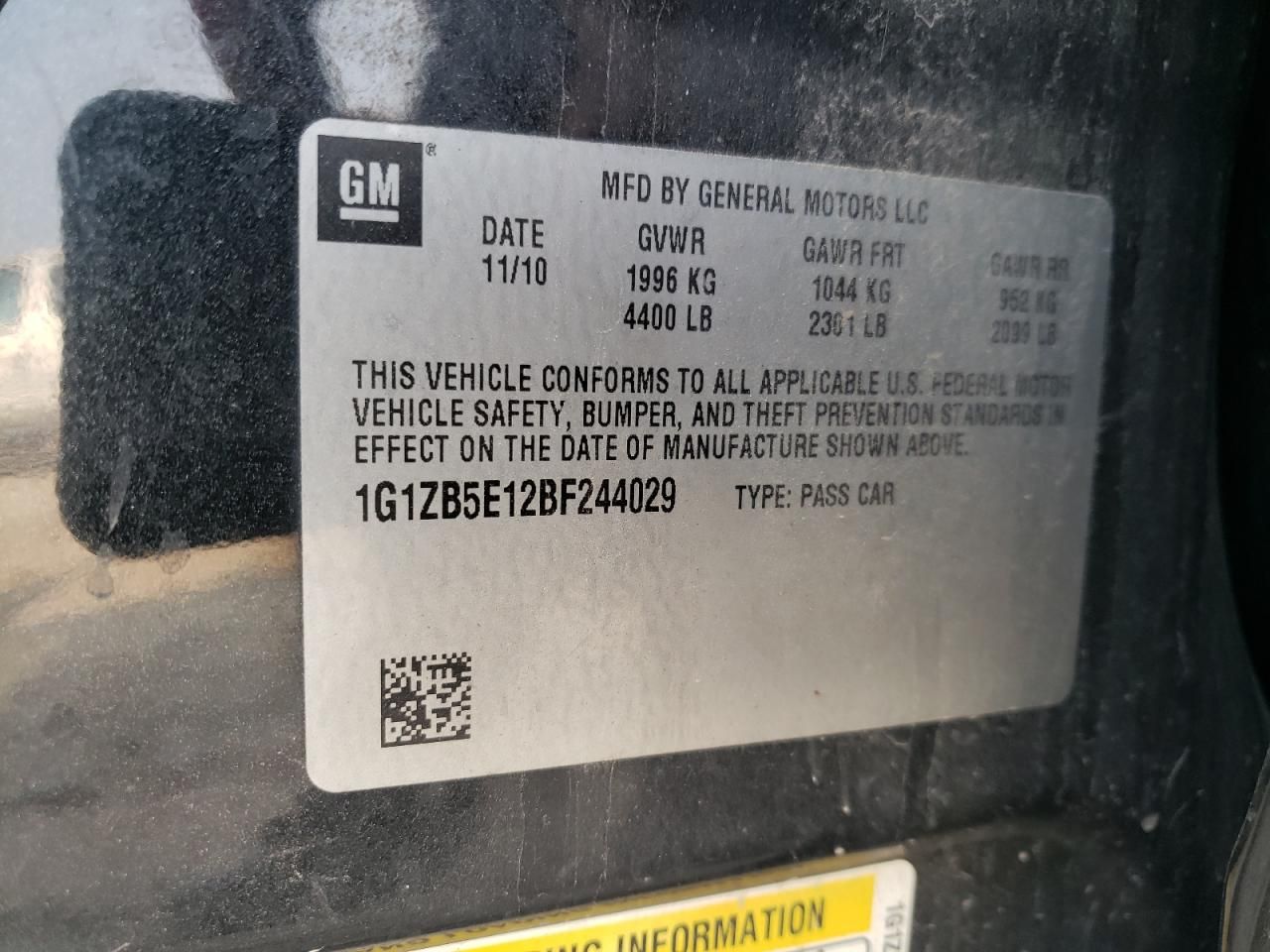 2011 Chevrolet Malibu ls