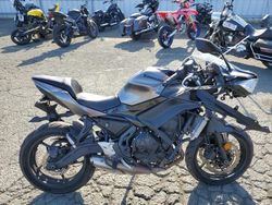 Salvage motorcycles for sale at Vallejo, CA auction: 2021 Kawasaki EX650 M