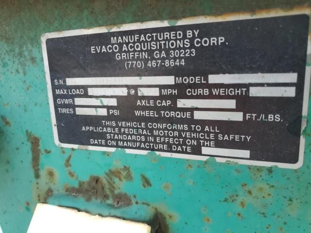 2001 Evaco Superline Tilt Deck Equipment Trailer