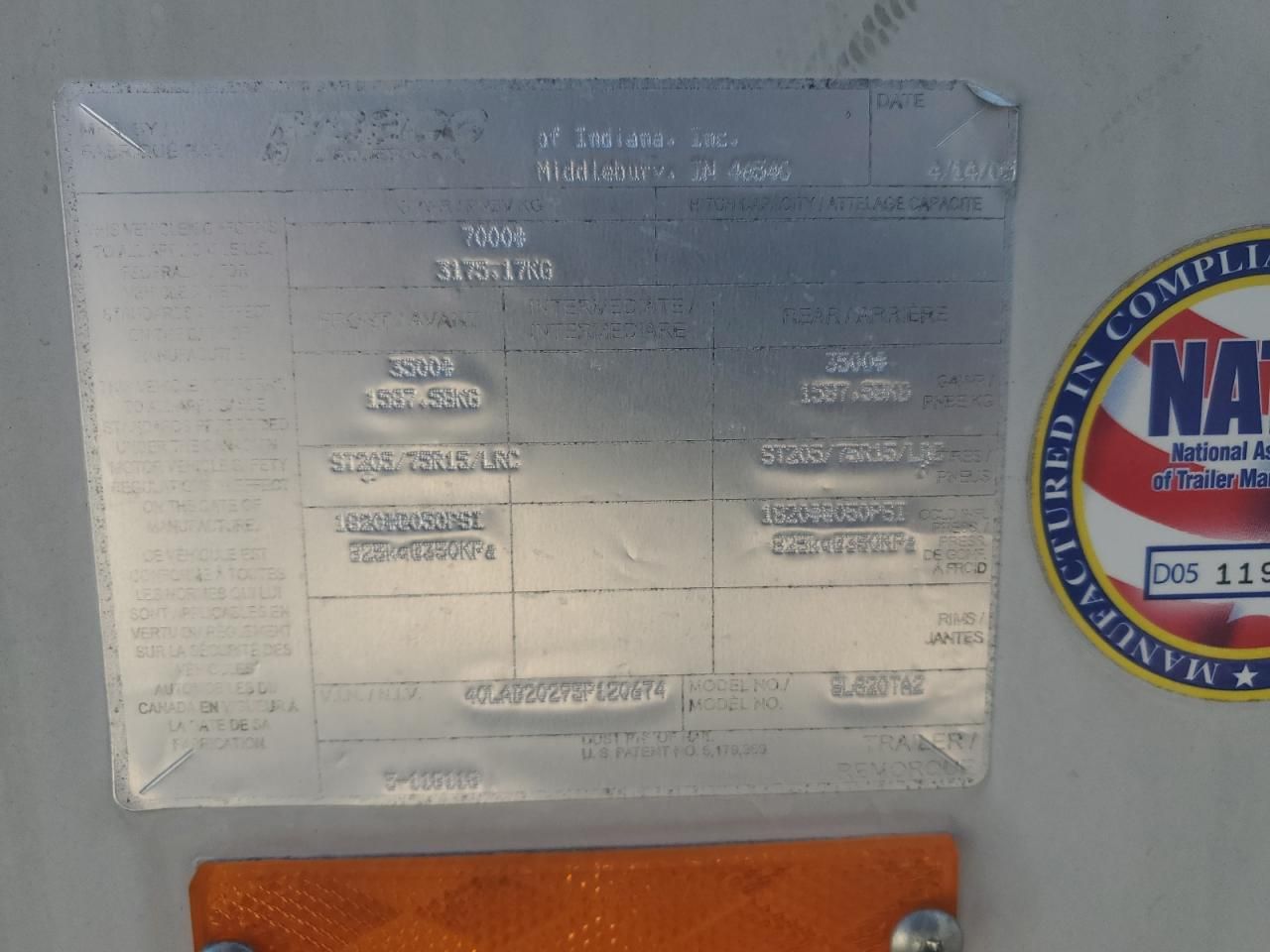 2005 Pacearican Trailer