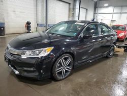 Honda Accord Sport salvage cars for sale: 2017 Honda Accord Sport