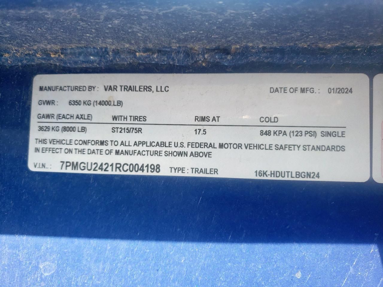 2024 VAR Trailer