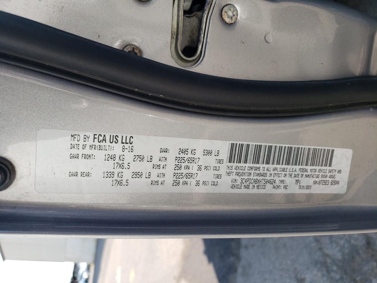 2017 Dodge Journey se