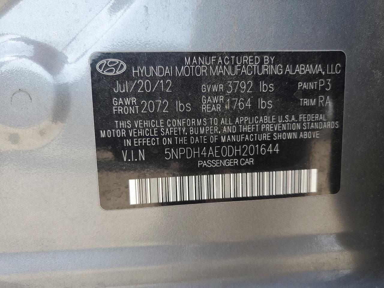 2013 Hyundai Elantra gls