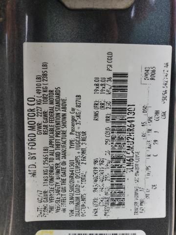 2017 Lincoln Mkz Hybrid Reserve