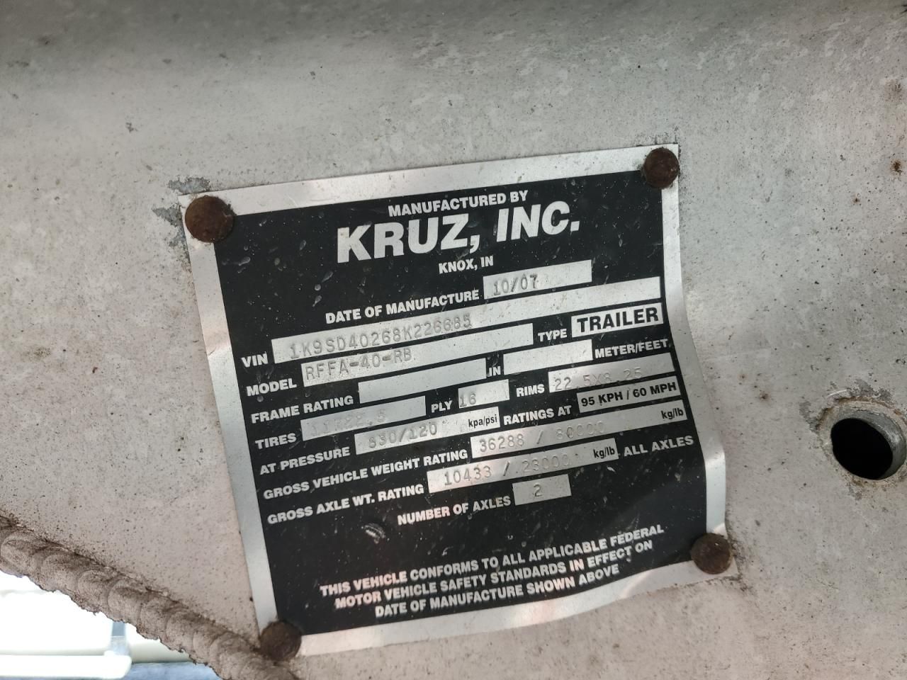 2008 Kruz Flatbed TR