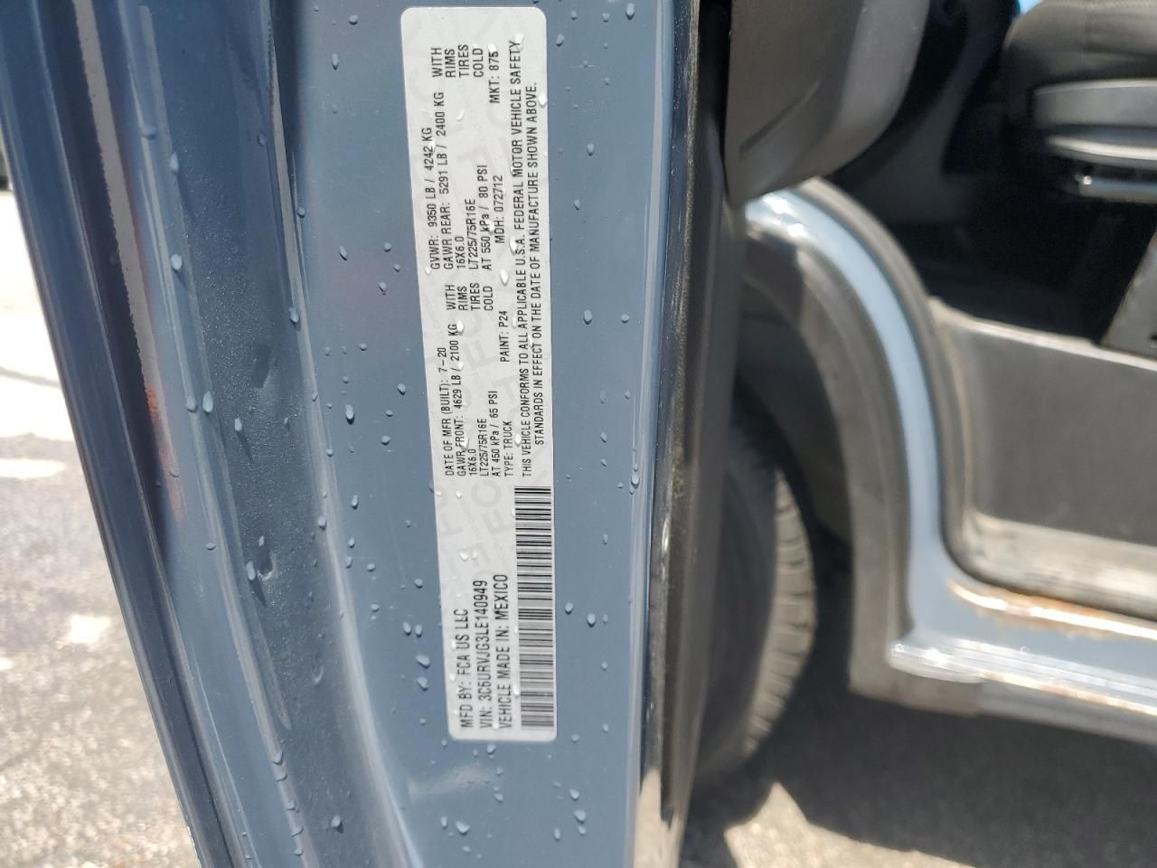 2020 Dodge RAM Promaster 3500 3500 High