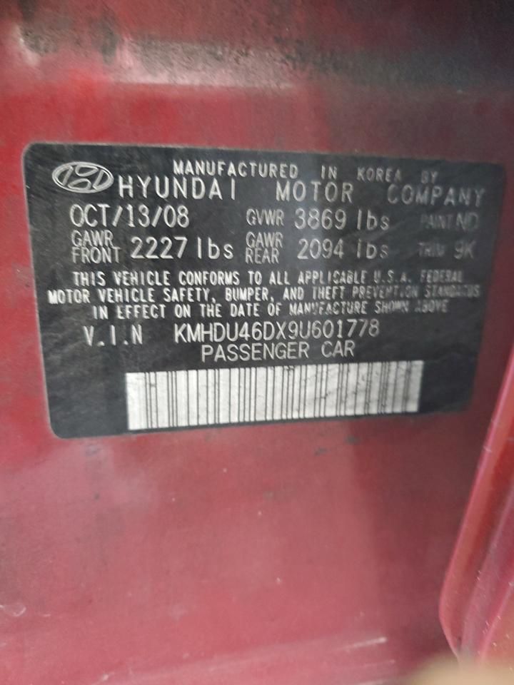 2009 Hyundai Elantra gls