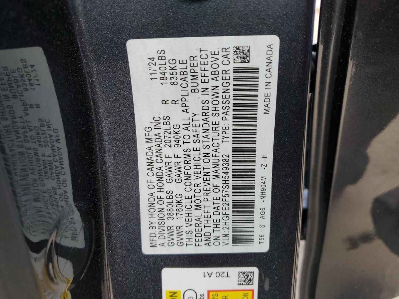 2025 Honda Civic Sport