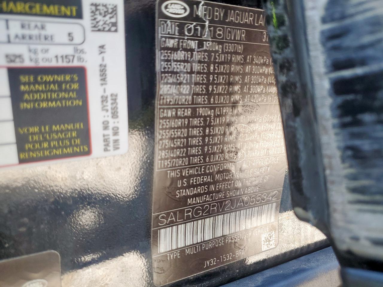 2018 Land Rover Discovery se