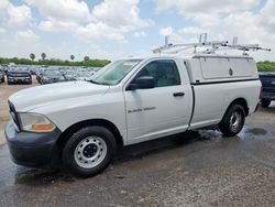 Salvage trucks for sale at Mercedes, TX auction: 2012 Dodge RAM 1500 ST