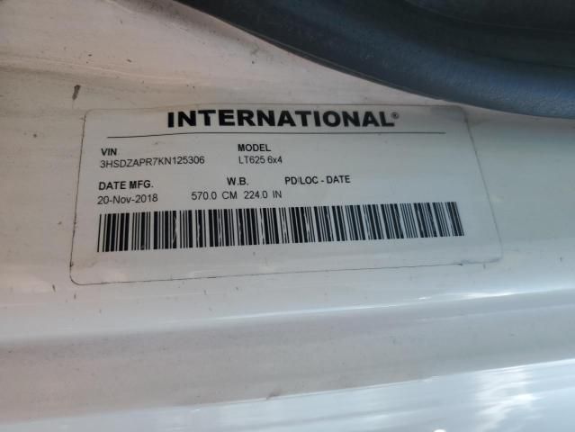 2019 International LT625