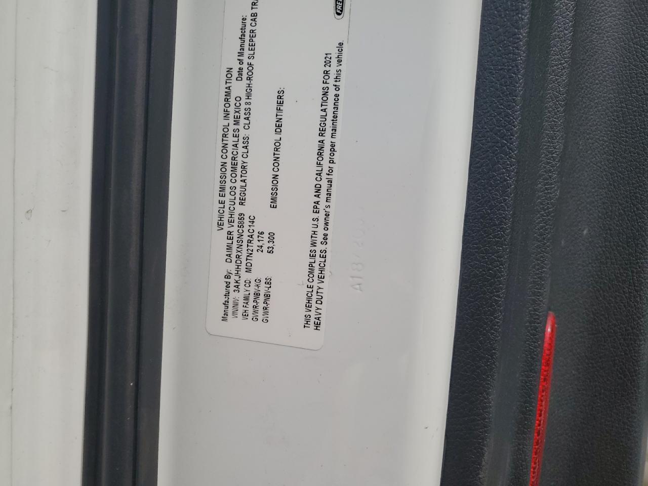 2022 Freigliner 2022 Freightliner Cascadia 126 Semi Truck