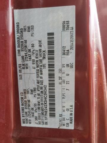 2003 Ford Econoline E250 van