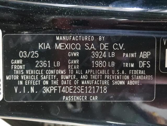 2025 KIA K4 lxs