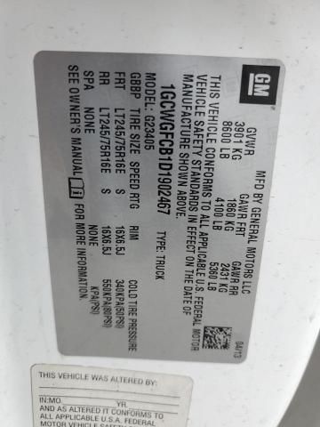 2013 Chevrolet Express G2500