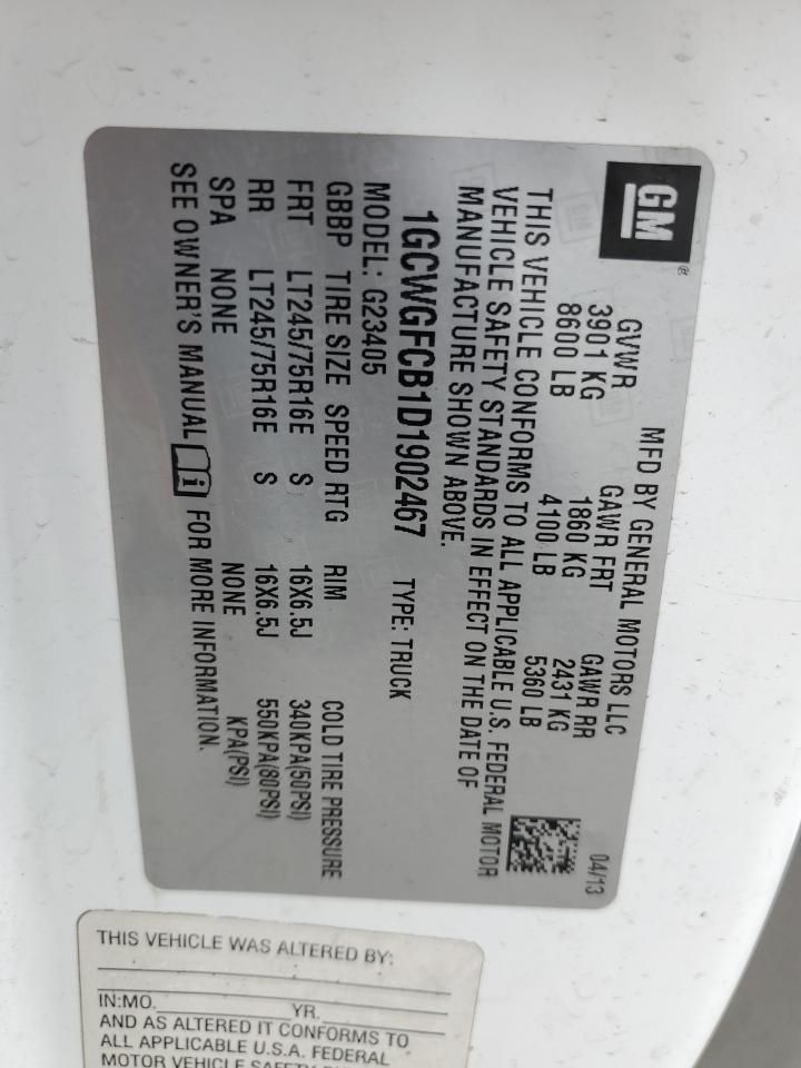 2013 Chevrolet Express G2500