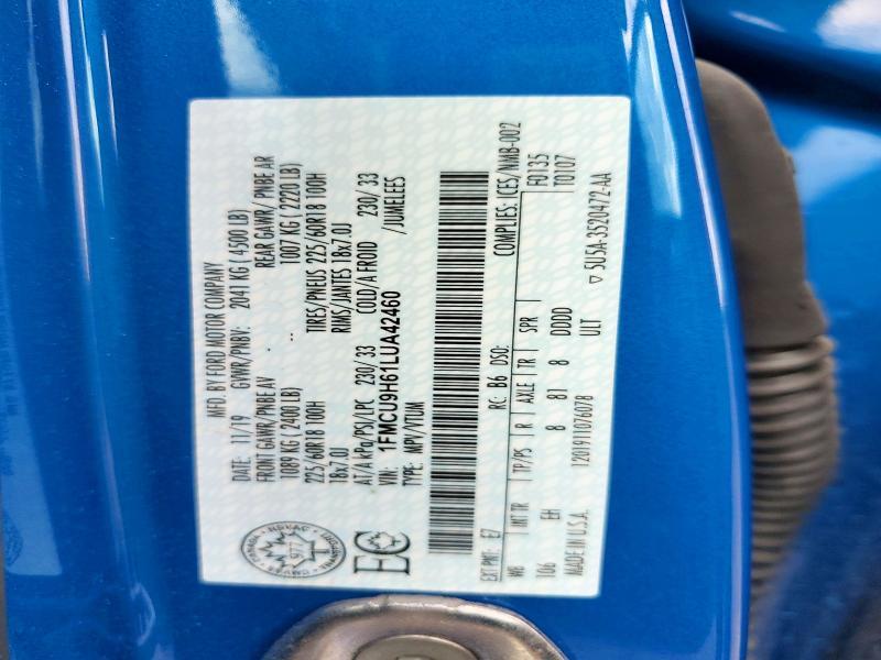 2020 Ford Escape sel