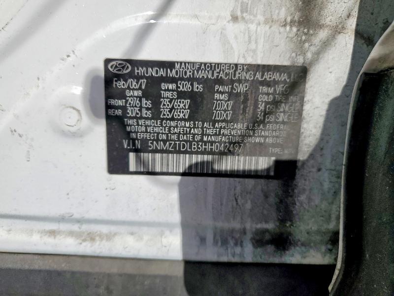 2017 Hyundai Santa fe Sport 2.4l