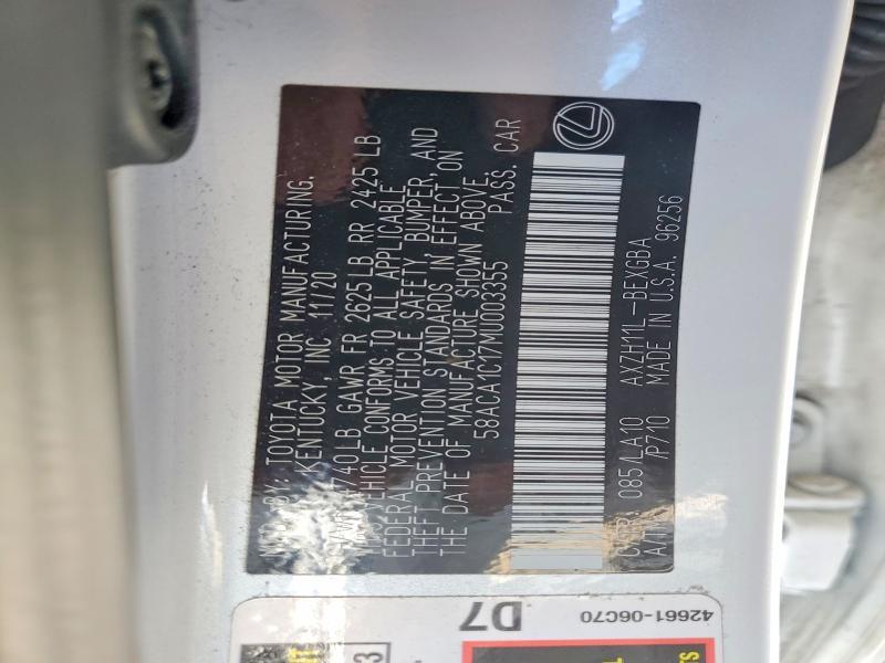 2021 Lexus Es 300h Base