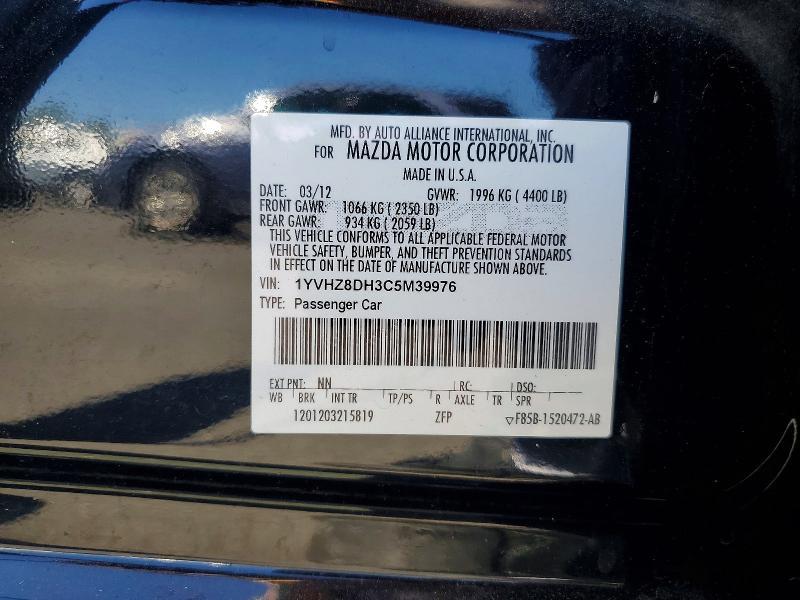 2012 Mazda 6 I
