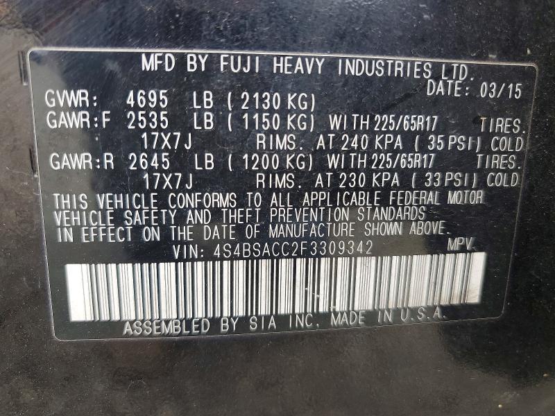 2015 Subaru Outback 2.5i Premium
