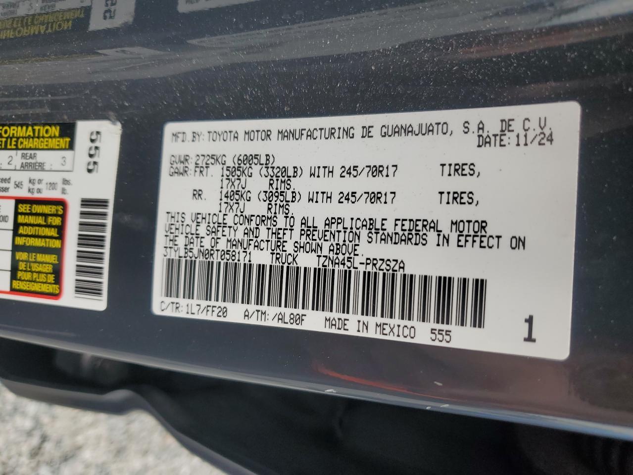 2024 Toyota Tacoma SR5
