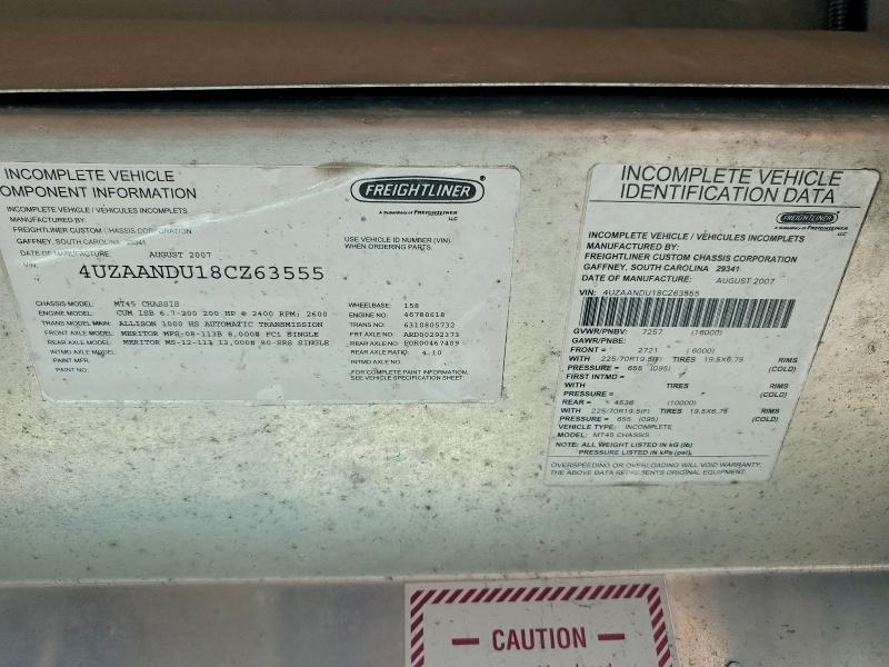 2008 Freightliner Chassis M Line WALK-IN Van