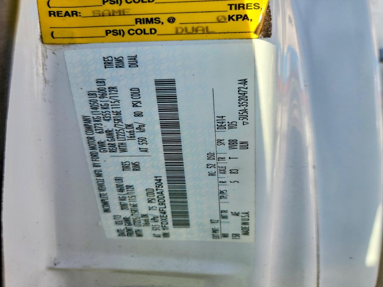 2013 Ford E450 Refrigerated Delivery Truck