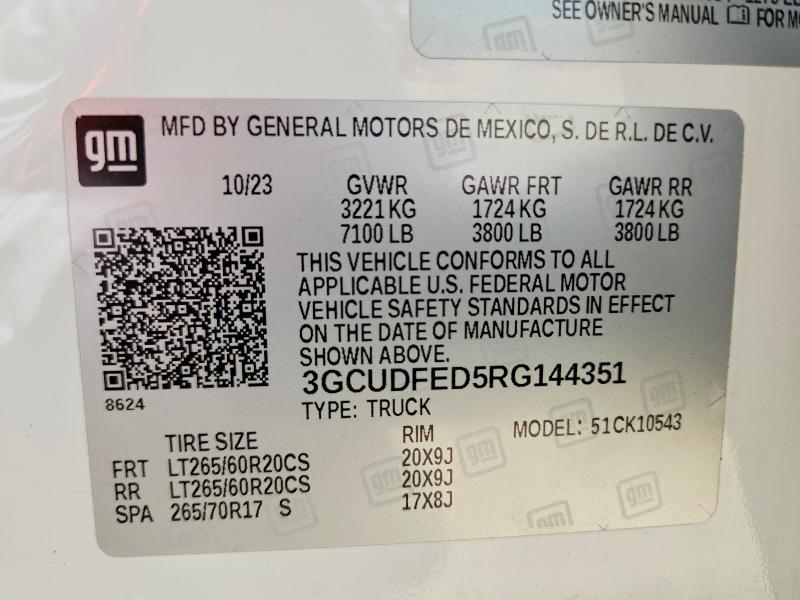 2024 Chevrolet Silverado K1500 LT Trail Boss