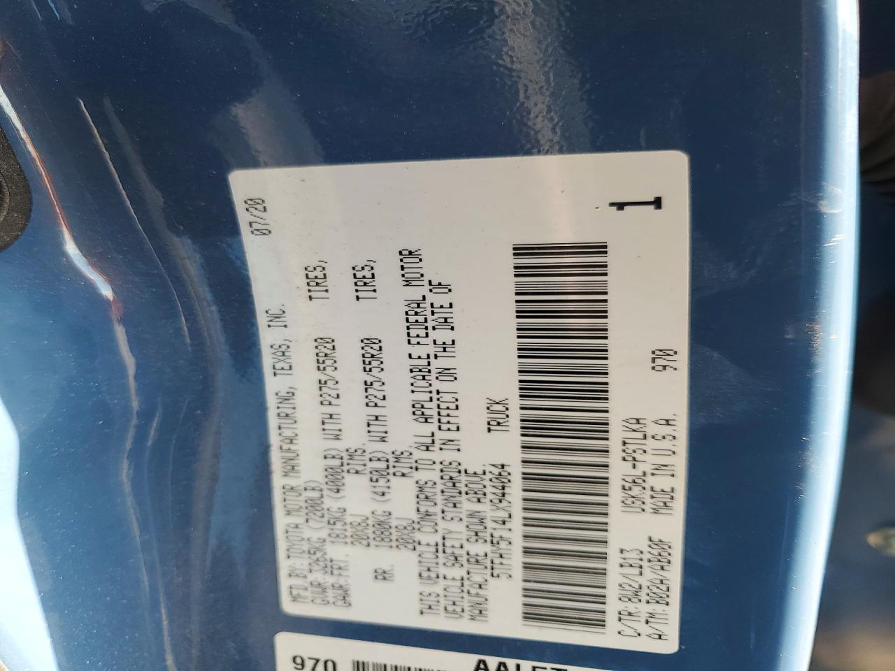 2020 Toyota Tundra Crewmax Limited
