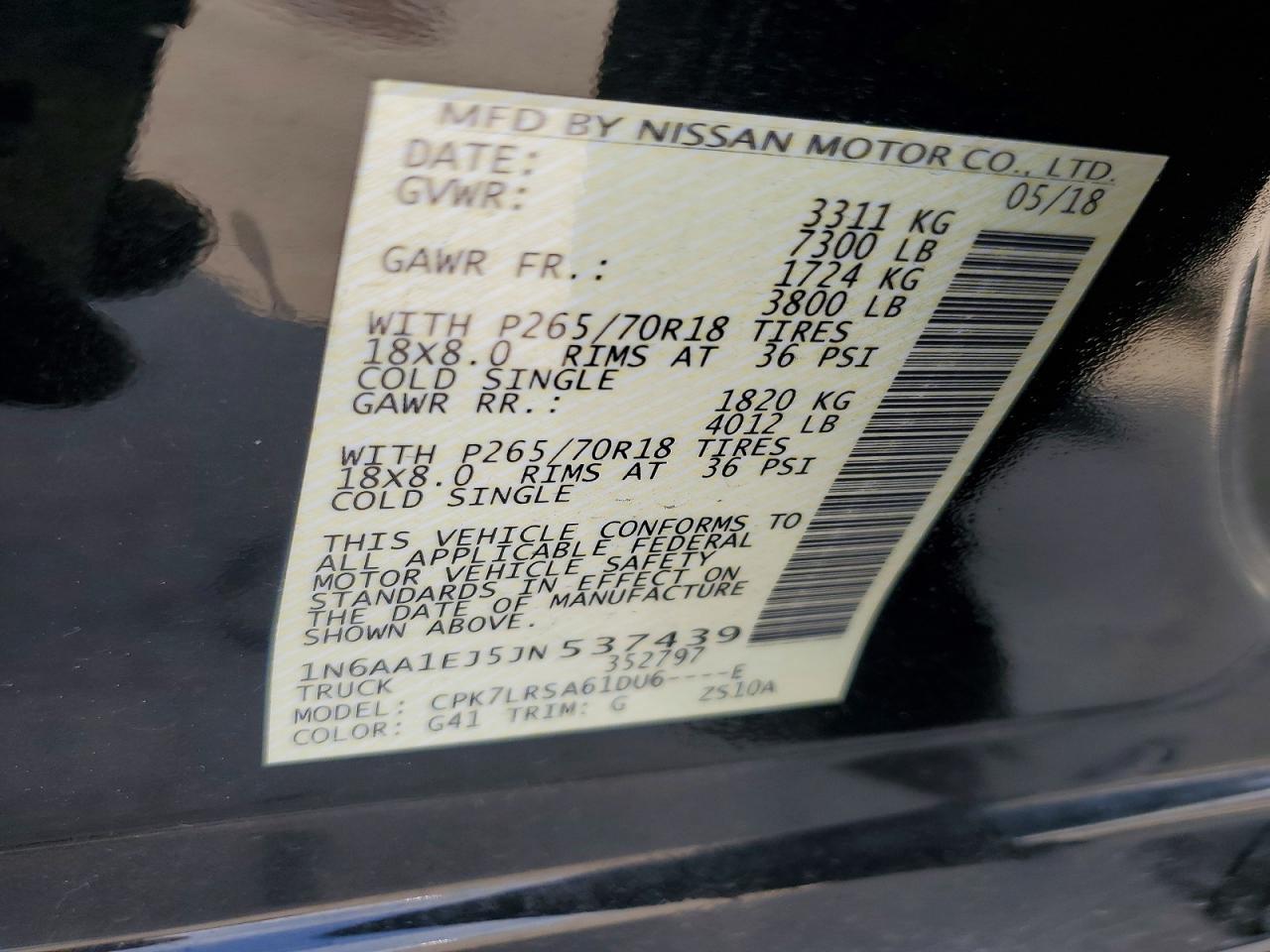2018 Nissan Titan S