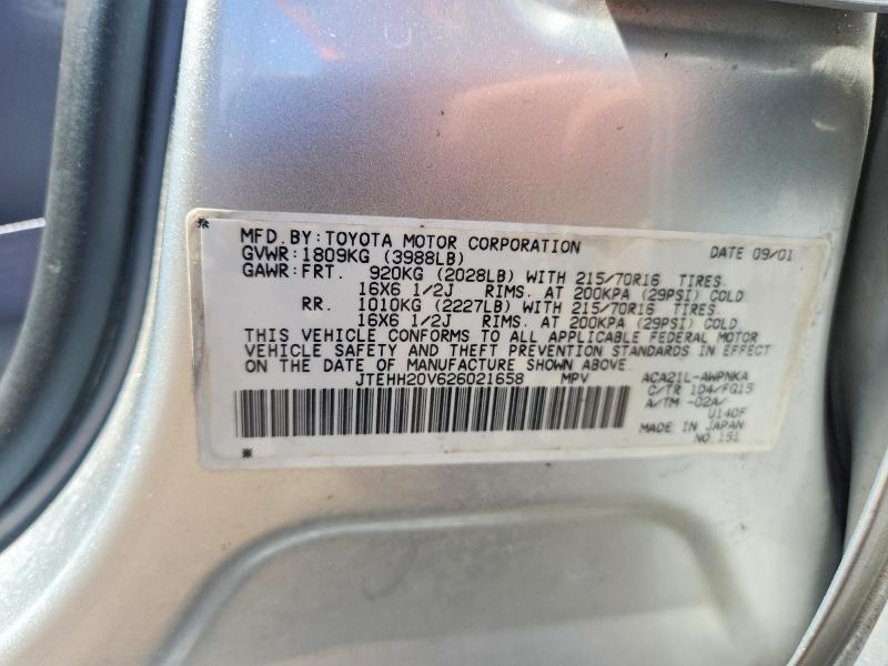 2002 Toyota Rav4 Base